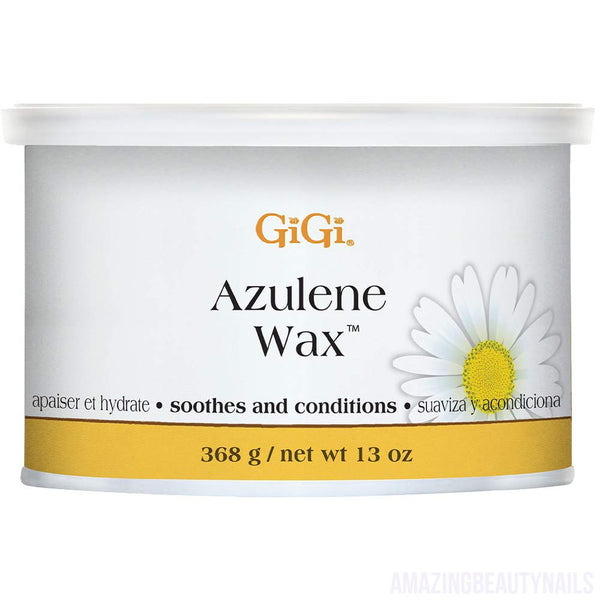 GiGi Azulene Hair Removal Wax, Whole Body Soft Wax, Soothes and Conditions, Normal Skin, 13 oz