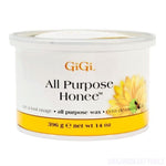 GiGi Honee Natural All Purpose Hair Removing Hot Wax Brows Bikini Body 14 Oz Jar