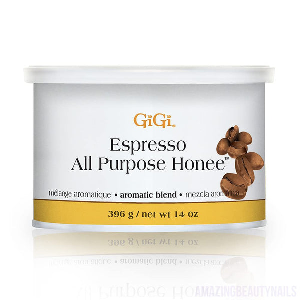 GiGi Espresso All Purpose Honee Hair Removal Wax with Antioxidant, 14 oz