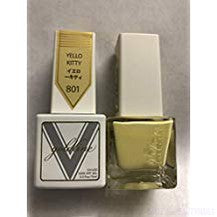 Gel Matching SOAK Off Gel & Nail Lacquer Yello Kitty #801 by VETRO
