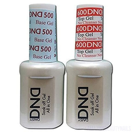 DND Gel Top No Cleanse (#600) and Base (#500)