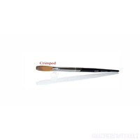 999 Titanium Handle - Kolinsky Acrylic Nail Brush For Manicure PowderCRIMPED - (Size #10)