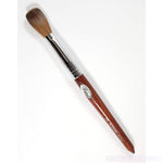 Petal Red Wood Handle Nail Brush For Acrylic Nail Manicure & Pedicure Powder (CRIMPED) - (Size #20)